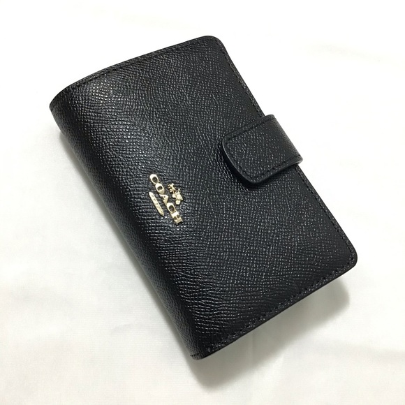 NEW COACH CrossgrainLeather Corner Zip Wallet - Picture 8 of 16